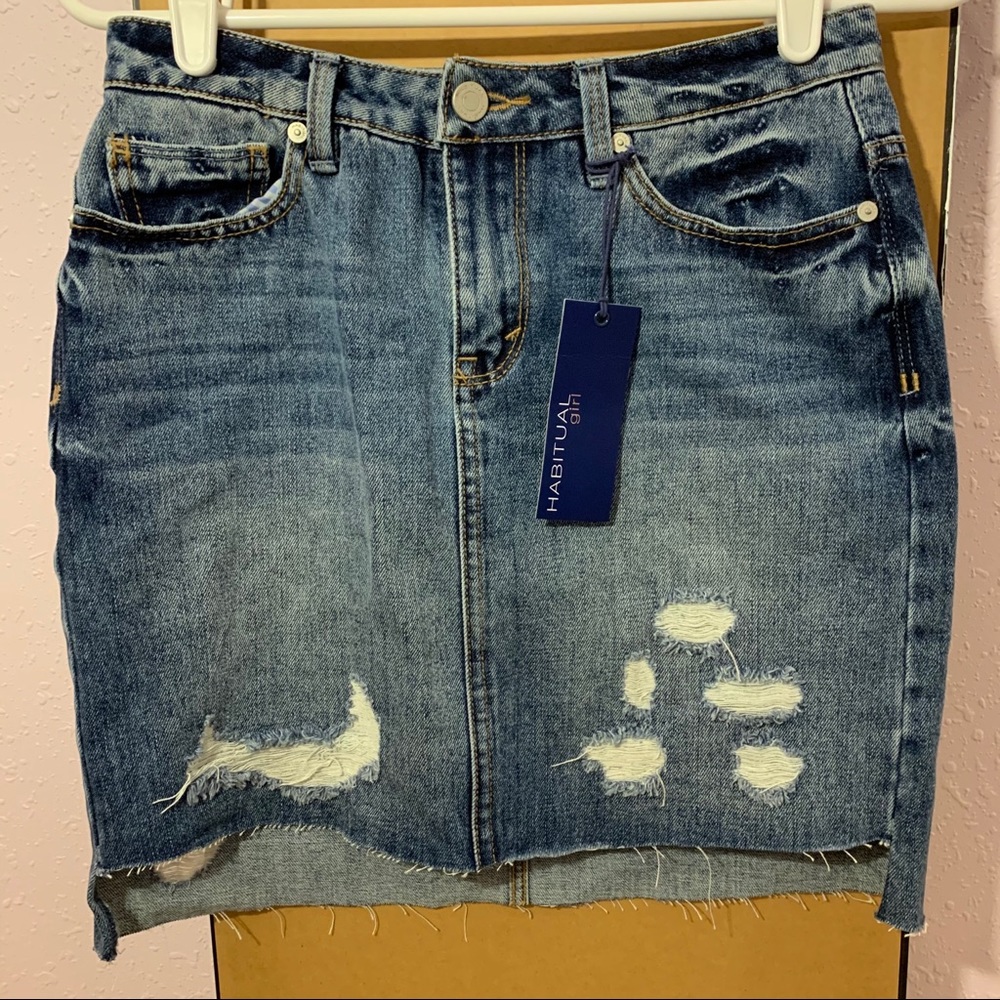 Habitual Girl denim blue skirt